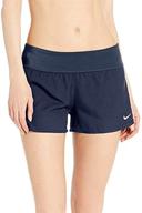 solid element swim boardshort for women by nike logo