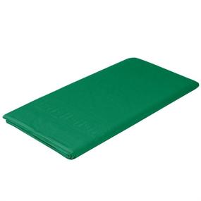 img 2 attached to 🍃 Идеальные зеленые одноразовые скатерти - 2-слойные тканевые и 1-слойные полиэфирные, высотой 0,1 дюйма, шириной 108 дюймов, длиной 54 дюйма (упаковка из 3 штук)