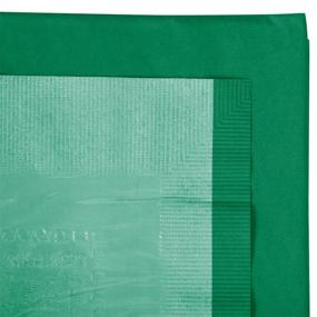 img 1 attached to 🍃 Perfectware Green Disposable Table Covers - 2-Ply Tissue and 1-Ply Poly, 0.1" Height, 108" Width, 54" Length (Pack of 3)