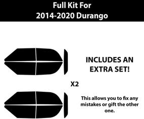 img 3 attached to Bogar Tech Designs Dodge Durango 2014-2020 Tail Third Brake Light Tint Kit - Dark (SEO Compatible)