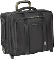 👜 black travelpro crew executive choice brief bag - 17-inch, 2-wheeled with usb port logo
