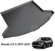 📦 qmety tpv laser measured cargo liner: heavy duty trunk tray mat for mazda cx-5 2017-2021 logo