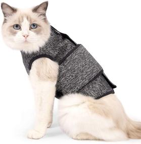 img 4 attached to 🐱 oUUoNNo Cat Anxiety Relief Jacket: Calming Coat for Fireworks, Travel, Separation, and Thunder - Thunder Shirt Compression Vest for Anti-Anxiety and Stress Relief