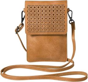 img 3 attached to Screen Leather Crossover Cellphone Shoulder Women's Handbags & Wallets