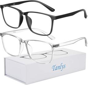 img 4 attached to 👓 Tanlys 2 Pack Blue Light Blocking Glasses for Computer Eye Strain [Dry Eye & Fatigued Eyes]