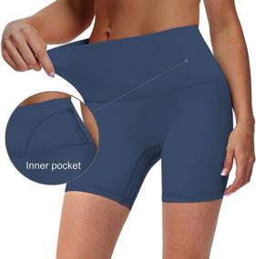 img 3 attached to Womens Workout Running Stretch Leggings
