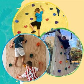 img 3 attached to 🧗 Top-notch Trymaker Rock Climbing Set for Kids and Adults | Indoor and Outdoor Climbing Wall Holds