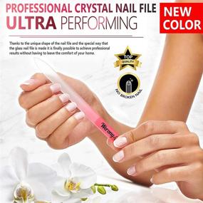 img 3 attached to Premium Glass Nail File for Natural Nails - Manicure & Nail Care - 💅 NEW COLOR! Top Choice Crystal Nail File for Women - Perfect Addition to Nail Accessories