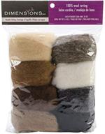 🧵 premium 8-pack natural earth tone wool roving for needle felting - 80g logo