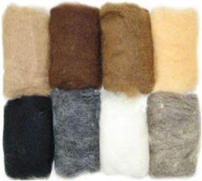 img 2 attached to 🧵 Premium 8-Pack Natural Earth Tone Wool Roving for Needle Felting - 80g