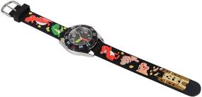 img 1 attached to Venhoo Waterproof Silicone Wristwatches Boys Black