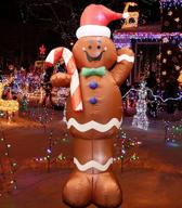 christmas inflatable gingerbread decorations clearance logo