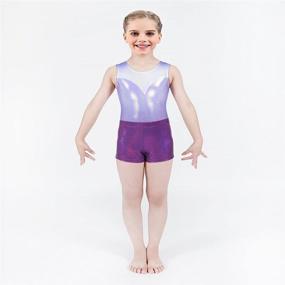 img 1 attached to Aosva Sparkle Tumbling Athletic Gymnastics Girls' Clothing and Active
