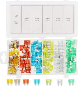 img 4 attached to 🔌 ABN 120-Piece Standard Fuse Assortment, 5, 7.5, 10, 15, 20, 25, 30 AMP – Regular ATM Blade Fuses for Automotive Vehicles, Trucks, Watercraft