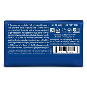 img 3 attached to Organic Peppermint Pure-Castile Bar Soap by Dr. Bronner’s - 5 oz (6-Pack) - Gentle and Moisturizing for Face, Body, and Hair - Biodegradable, Vegan, Cruelty-Free, Non-GMO