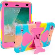 shockproof protective ipad mini case for kids with pencil holder & multi-angle adjustable bracket - 7.9 inch ipad mini 4/5/2021 (icecream/pink) logo