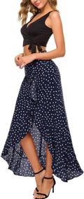 img 3 attached to Kormei Womens Floral Skirt Polka Black Women's Clothing in Dresses