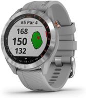 garmin approach s40: стильные gps-гольф-смарт-часы - легкий дисплей с сенсорным экраном в серо-нержавеющей стали логотип