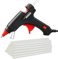 🔥 20w mini melt glue gun with 20pcs glue sticks - fast heating, ideal for diy school projects, quick home repairs, creative arts & crafts logo