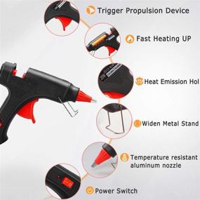 img 3 attached to 🔥 20W Mini Melt Glue Gun with 20PCS Glue Sticks - Fast Heating, Ideal for DIY School Projects, Quick Home Repairs, Creative Arts & Crafts