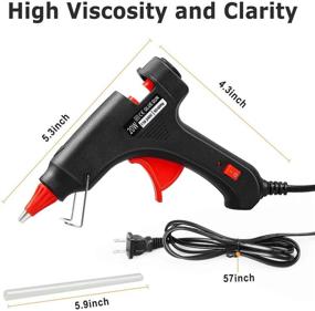 img 1 attached to 🔥 20W Mini Melt Glue Gun with 20PCS Glue Sticks - Fast Heating, Ideal for DIY School Projects, Quick Home Repairs, Creative Arts & Crafts