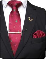 jemygins festival necktie snowflake christmas men's accessories in ties, cummerbunds & pocket squares logo