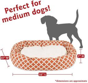 img 2 attached to Bamboo Sherpa Bagel Dog Bed by Majestic Pet