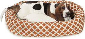 img 4 attached to Bamboo Sherpa Bagel Dog Bed by Majestic Pet