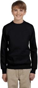 img 2 attached to 👕 Кофта Hanes EcoSmart Crewneck - Одежда ComfortBlend для мальчиков для активного образа жизни