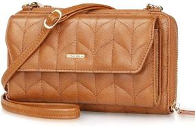 img 4 attached to 👛 Stylish Nuoku Women's Wallet Wristlet: Versatile Crossbody Handbag & Wallet Combo for Women