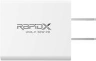 ⚡️ white rapidx mini pd 30w usb type-c pd wall adapter - enhanced seo logo