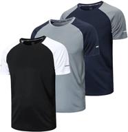 🏋️ cimic men's 3 pack quick dry workout shirts, short-sleeve gym t-shirts tops for athletes, running, sports logo