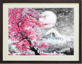 img 4 attached to Diamond Painting Japanese Blossom LUHSICE