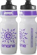 🚲 ngn sport - high performance bicycle water bottle for triathlon, mtb, and road cycling - 24 oz (2-pack), white/pastel purple - buy now! logo