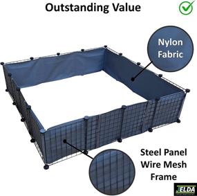 img 2 attached to 🐶 JELDA's Whelping Box: Premium Cage Style Birthing Pen for Medium & Small Dogs (48" L x 48" W x 12" H) - Nylon Cover, Pig Rail & Mat not Included