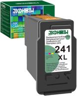 jicdhbiw canon 241xl cl-241xl cl-241 241 xl color remanufactured ink cartridge replacement (1 pack) compatible with pixma mg3120 mx452 ts5120 mg3220 mg3620 mg2120 mx532 mg3122 mg3520 mg3600 printer logo