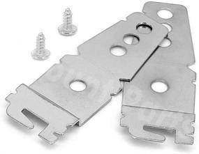 img 2 attached to 🔧 2-Pack Undercounter Mounting Brackets 8269145 for Kenmore Whirlpool KitchenAid Dishwasher - Exact Fit Replacement Parts, Replacing 8269145 WP8269145VP