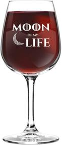 img 2 attached to 🍷 Premium Game of Thrones Inspired Wine and Beer Glass Set - Moon of My Life My Sun and Stars - Ideal Gift for GOT Fan Couples - 12.75 oz Wine Glass & 16 oz Beer Pint Glass - Perfect Present for Mom and Dad - Husband Wife Gift