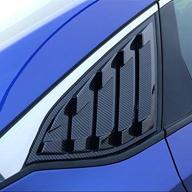 enhance your honda accord sedan with 2x carbon fiber print quarter window scoops louvers - fits 2018-2021 models. logo