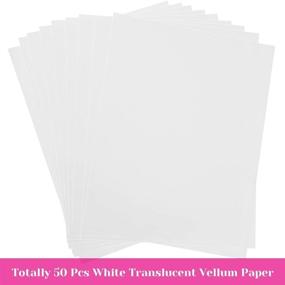 img 3 attached to 📝 Cridoz Vellum Paper: 50 Sheets of Translucent Tracing Paper - Perfect for Sketching, Drawing, Animation, and More!