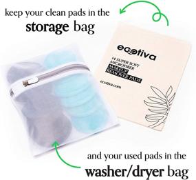 img 1 attached to 🌿 Ecotiva Reusable Cotton Pads: Esthetician Recommended Makeup Remover Cloth