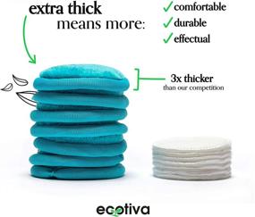 img 2 attached to 🌿 Ecotiva Reusable Cotton Pads: Esthetician Recommended Makeup Remover Cloth