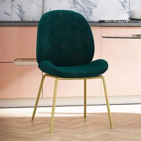 img 2 attached to 🪑 CosmoLiving Astor Dining Chair in Green: A Chic Addition to Enhance Your Dining Space