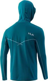 img 2 attached to 👕 High-Performance HUK Hoodie: Long Sleeve, Size 3X-Large, Ideal for Active Men's Clothing