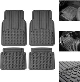 img 4 attached to FH Group F11308GRAY Gray Custom Fit Full Set All-Weather Floor Mats with Trimmable Design