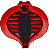 g i cobra black embroidered patch logo