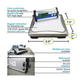 img 1 attached to 🔢 Adam Equipment CPWplus 150 Bench Scale - 330lb/150kg Capacity, 0.1lb/50g Precision