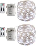 🔮 fairy lights battery operated: 8 modes, remote control, timer, 50 leds – perfect for bedroom, christmas, wedding décor! logo