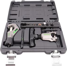 img 2 attached to 🔧 Hilmor Orbital Flare Kit: 1⁄8" - 1-3⁄8" Tubing Cutter, Deburring Tool, Storage Case - Black & Green