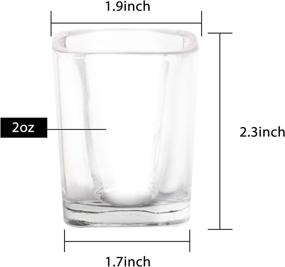 img 3 attached to 🥃 12-Pack of Heavy 2-Ounce RUCKAE Glasses for Enhanced Durability